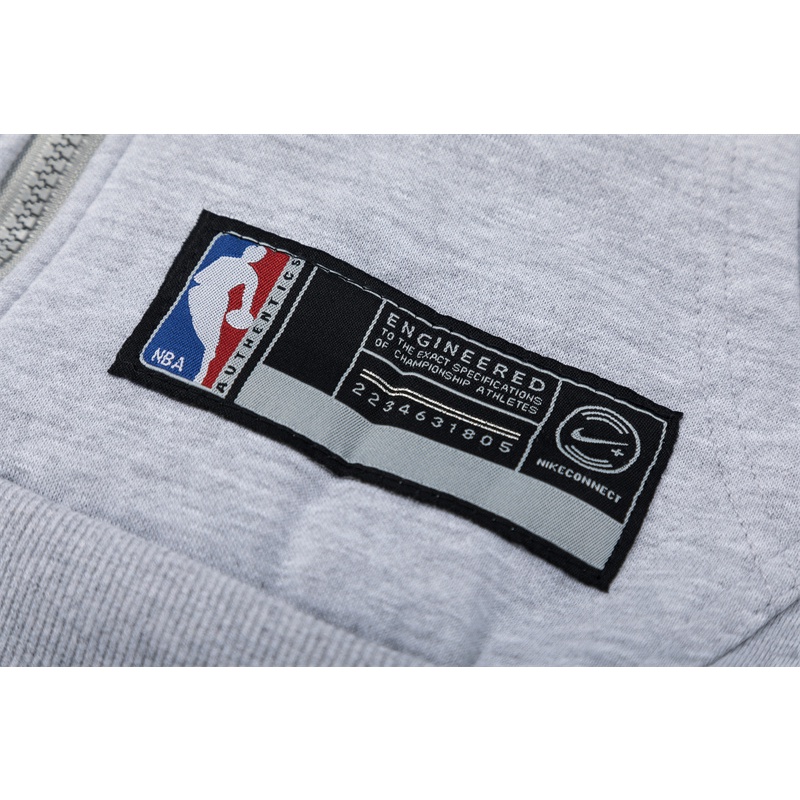 A &amp; J Áo Hoodie Dáng Rộng Thêu Logo Jumpman Phối Khóa Kéo Đơn Giản Thời Trang