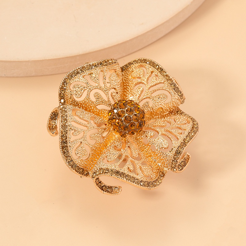 1 Nhẫn Hở Đính Kim Cương Giả Phong Cách vintage Thời Trang