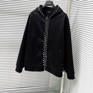 Áo khoác đinh đính đá cao cấp - áo khoác nỉ fom dáng unisex phối đồ cực đẹp