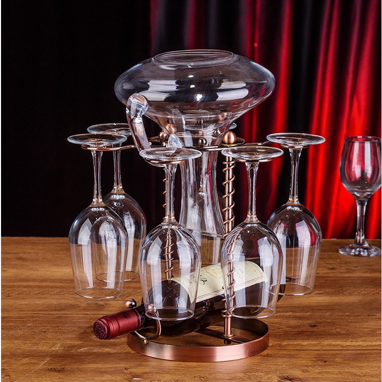 Giá Đỡ Ly Rượu Vang Hình Chữ U Bằng Sắt Đa Năng Phong Cách Châu Âu