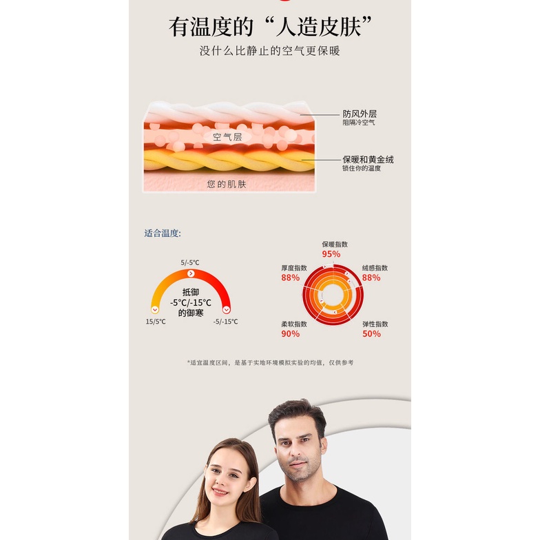 Bộ Đồ Lót Nhung Dày Dặn Giữ Ấm Mùa Thu Phong Cách Mới Cho Nam Nữ Trung Niên