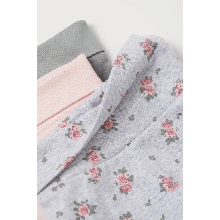Set 3 quần cạp cao HM H&M size 4-6m_hàng chính hãng Anh