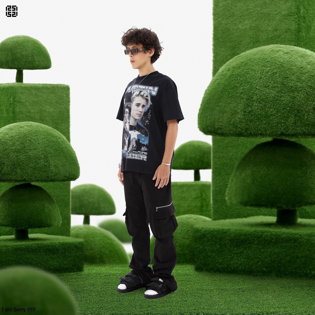 ÁO THUN REMINDER “ JUSTIN BIEBER “ Màu Đen 100% Cotton Sản Phẩm Chính Hãng