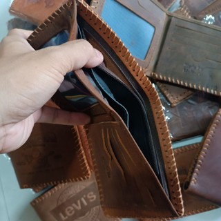 Bóp Da Sáp (Ví Da Sáp) 100% Da Bò Bao Đốt.