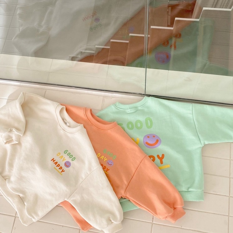 Áo nỉ thu đông bé trai và bé gái GOOD DAY