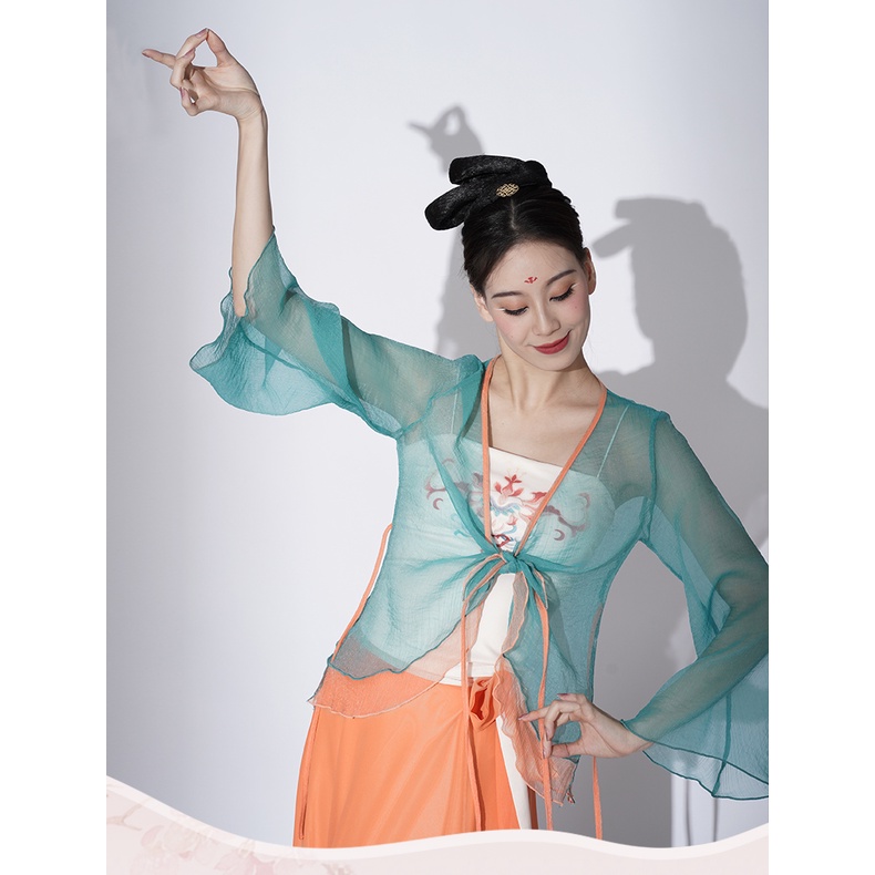 (M &amp; E) Bộ Trang Phục Khiêu Vũ Phong Cách Trung Hoa Cổ Điển Thanh Lịch Cho Nữ