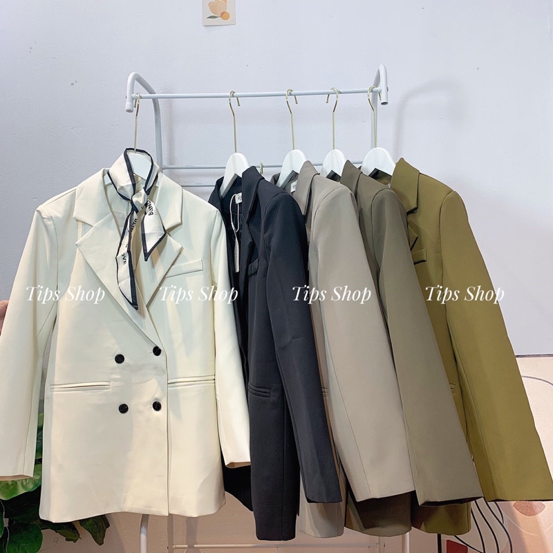 Áo blazer,Áo vest túi chìm 4cúc dáng xuông B6602 | BigBuy360 - bigbuy360.vn