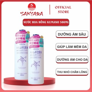 Nước hoa hồng dưỡng ẩm hạt ý dĩ Kumano 500ml giúp cấp và dưỡng ẩm sâu cho da