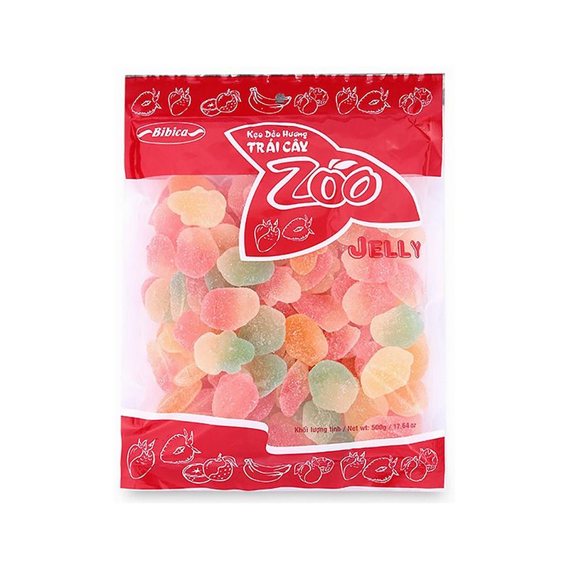 Kẹo Dẻo Zoo Jelly Áo Đường Bibica 500G