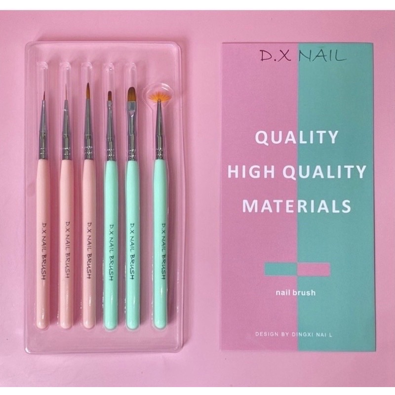 Set 6 cọ Dingxi Nail chuyên dụng chuẩn xịn ( HOT )