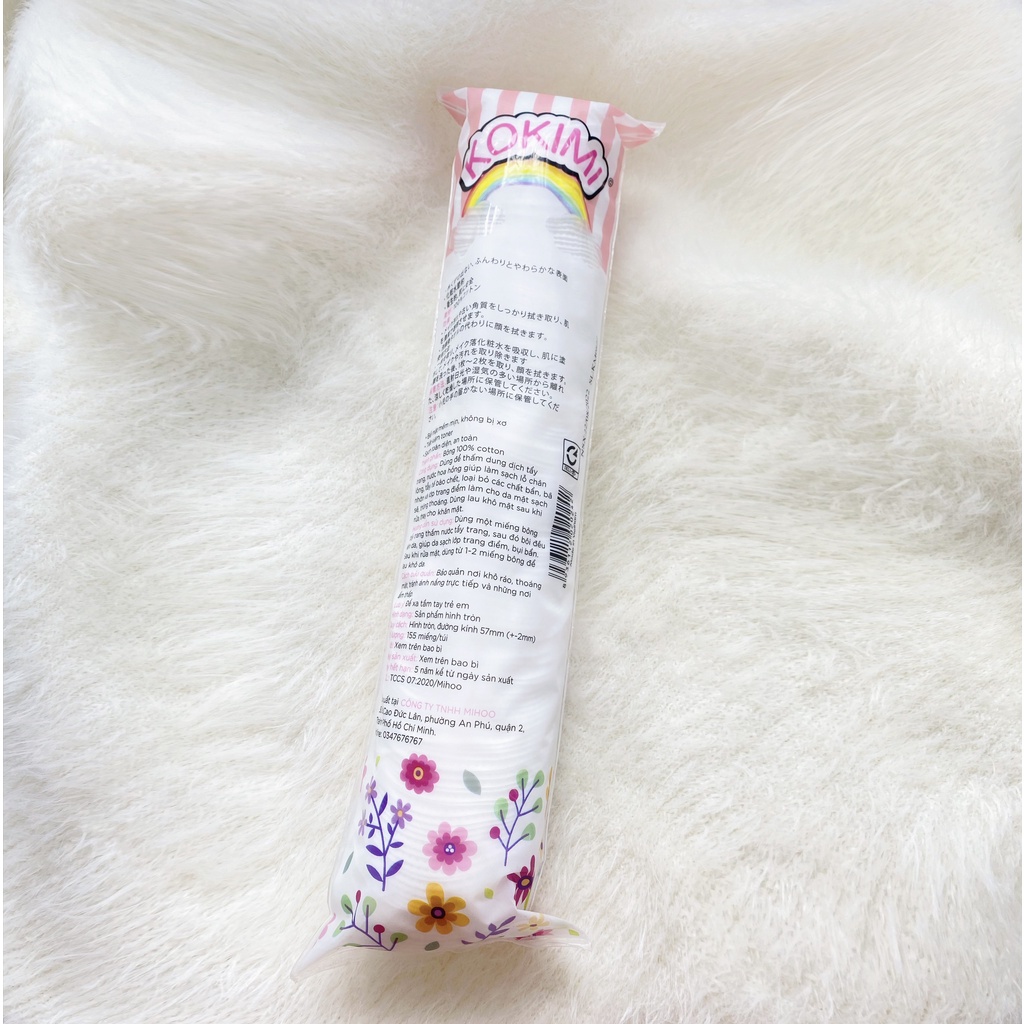 COMBO bông tẩy trang Mihoo Kokimi 455 miếng