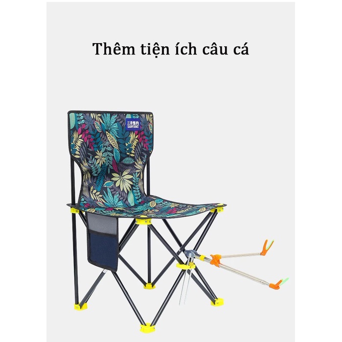 Ghế ngồi câu cá hoặc mang đi dã ngoại size 39x39x65cm