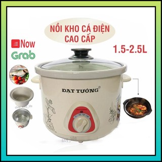 Nồi Kho Cá, Thịt, Nấu Cháo Đạt Tường / Nồi hầm chậm đa năng Đạt Tường 1.5L- 2.5L
