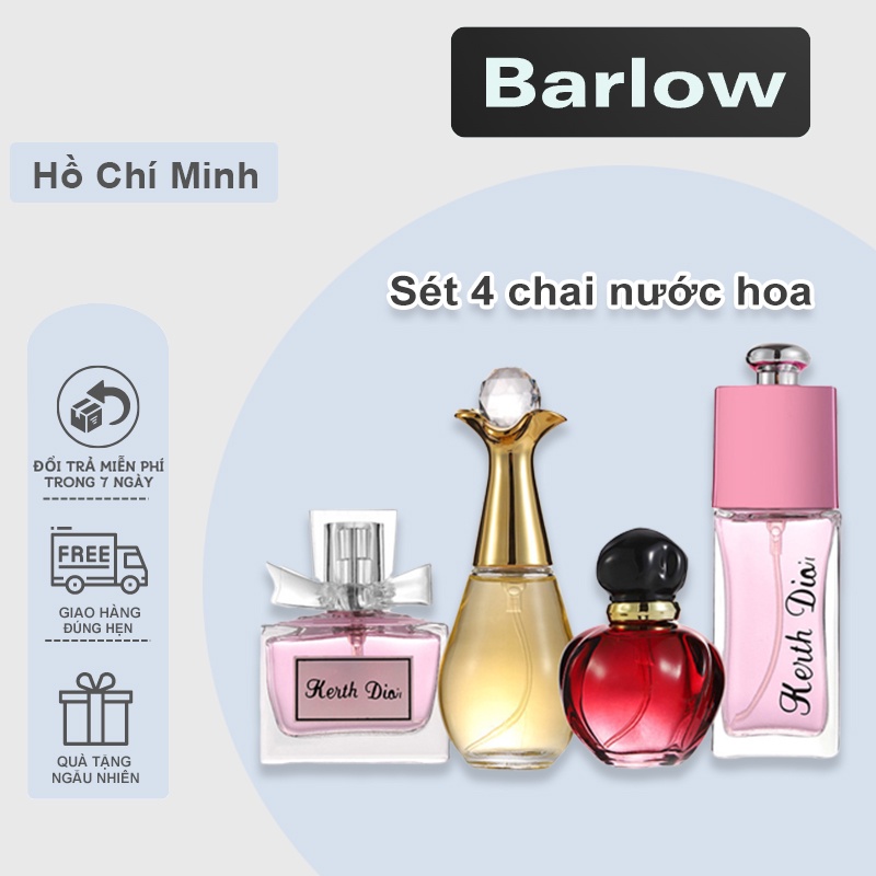 Combo 4 chai nước hoa hương thơm quyến rũ Nước hoa nữ 25ml