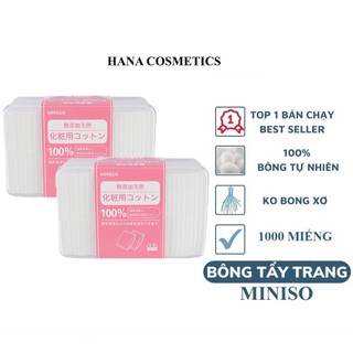 Bông tẩy trang Miniso 1000 miếng