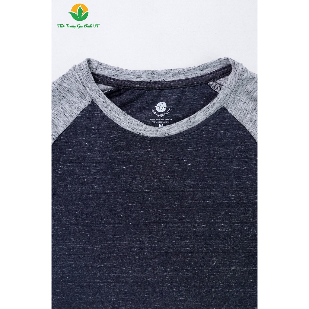 Áo nam thu đông Việt Thắng áo dài, tay phối màu chất Cotton - A07.2202