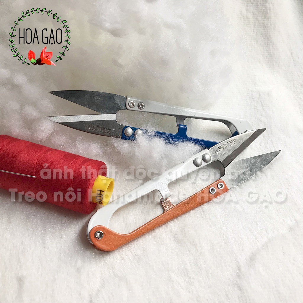 Kéo cắt chỉ kéo bấm chỉ len HOA GẠO GKB1  dụng cụ may mặc kéo bén, bền tiện dụng freeship