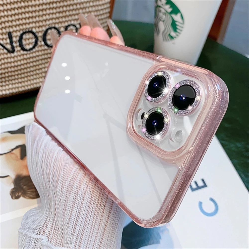 Ốp Điện Thoại Trong Suốt Đính Kim Tuyến Cho iPhone 14 Pro Max 13 12 Pro Max 14 Plus