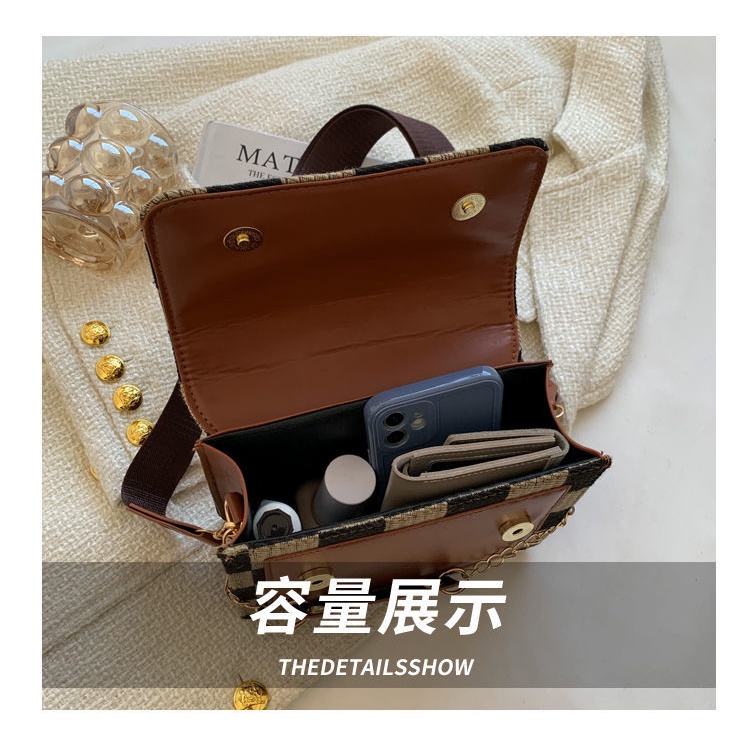 Túi Đeo Chéo Dáng Vuông Nhỏ Thời Trang Thu Đông 2022 Cao Cấp Cho Nữ FT7320