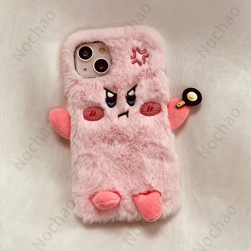 Ốp Điện Thoại Phủ Lông Mềm Chống Sốc Hình Angry Star Cho iPhone14 pro max iPhone13 iPhone11 iPhone12promax 13 / 11 xsmax / 14