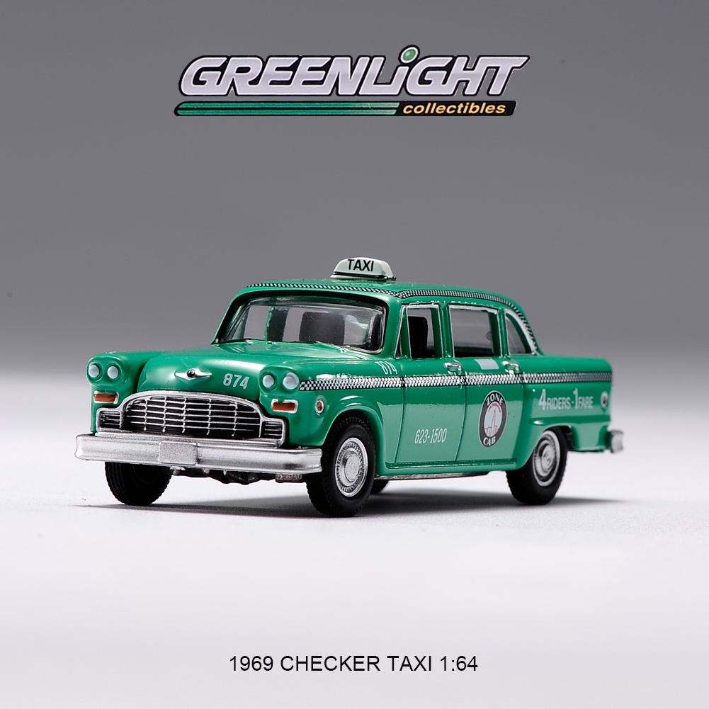 Greenlight Mô Hình Xe Hơi 1969 Chrysler Taxi Bằng Hợp Kim Tỉ Lệ 1 / 64