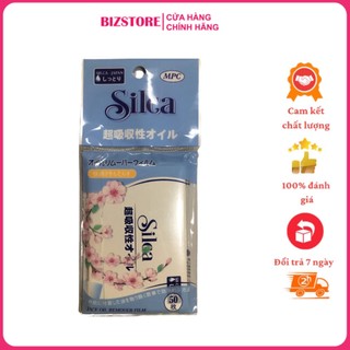Giấy thấm dầu cao cấp Silca nhập khẩu chính hãng từ Nhật Bản 50 tờ 1 gói