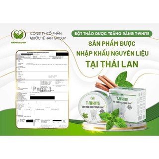 Bột trắng răng T White - Mẫu mới x2 Canxi