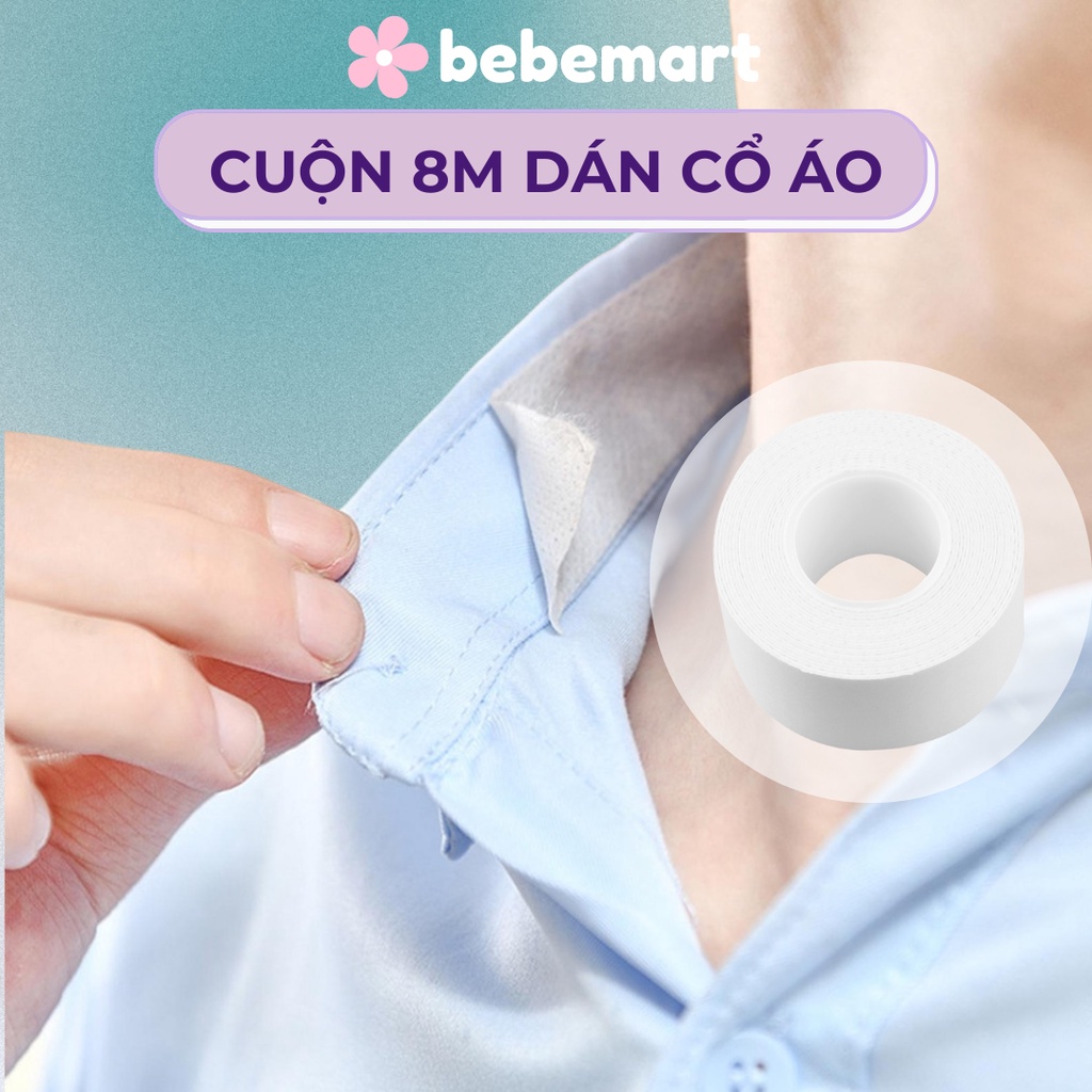Cuộn Băng Dán Chống Thấm Mồ Hôi Cổ Áo Sơ Mi BEBE CHIC Chống Bẩn Tay Áo Cuộn 8 Mét