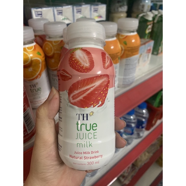 Nước uống sữa trái cây TH true juice milk chai 300ml