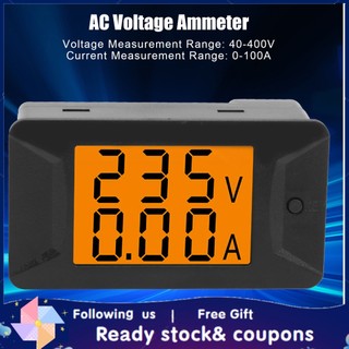 [Xiyijia]Đồng hồ đo điện áp kép PZEM-026 AC 40-400V 100A 110 220V