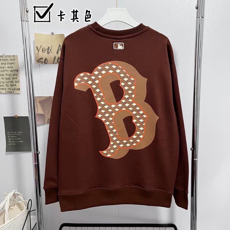 Áo Nỉ Sweater MLB Big Logo 3D, Áo SWT MLB Full Tag Mác cho Nam và Nữ