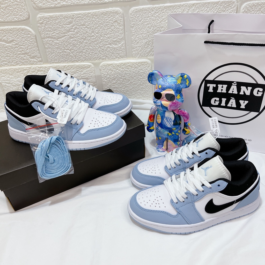 Giày Thể Thao Nam Nữ Ngô Thắng JD Thấp Navy Trắng Xanh