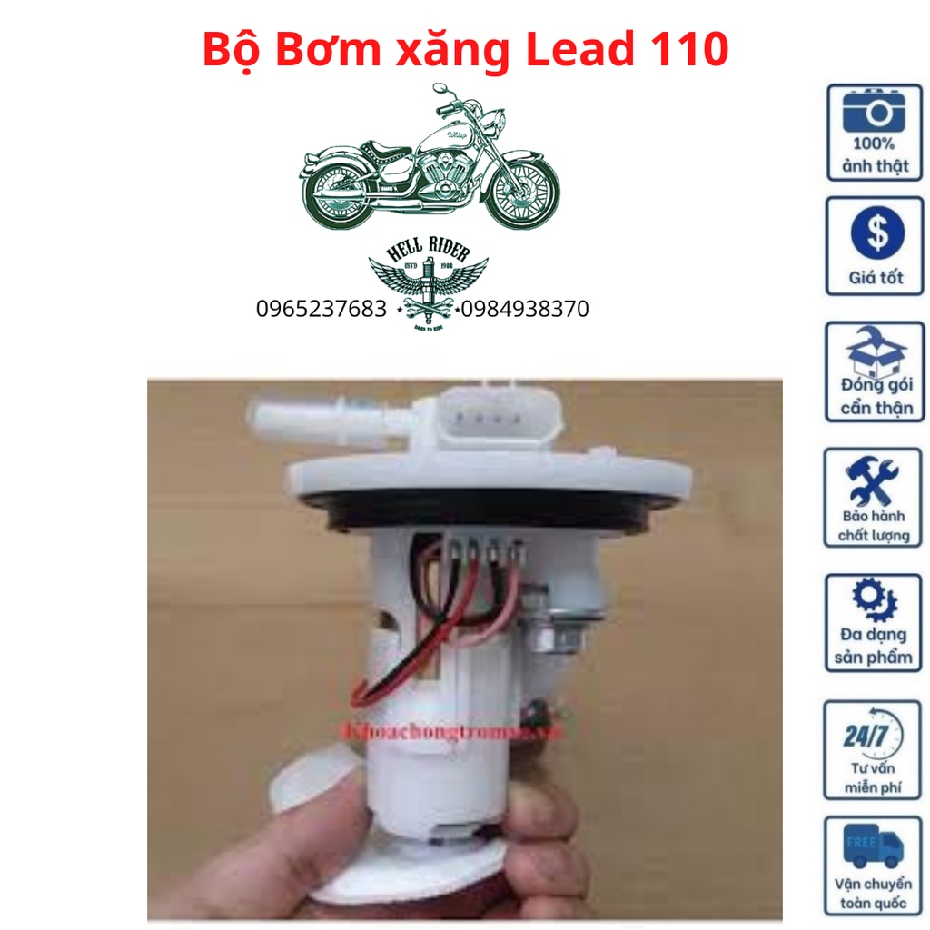 Bộ bơm xăng xe máy Lead thương hiệu SE chính hãng.