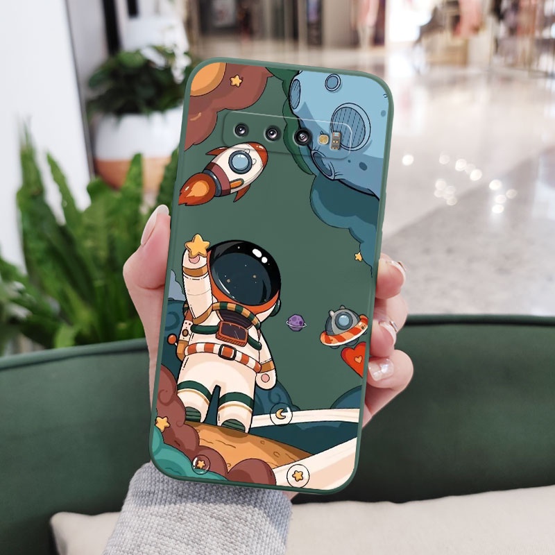Ốp Điện Thoại Mềm Hình Phi Hành Gia Cho Samsung Galaxy S10 S10E Plus S9 Plus