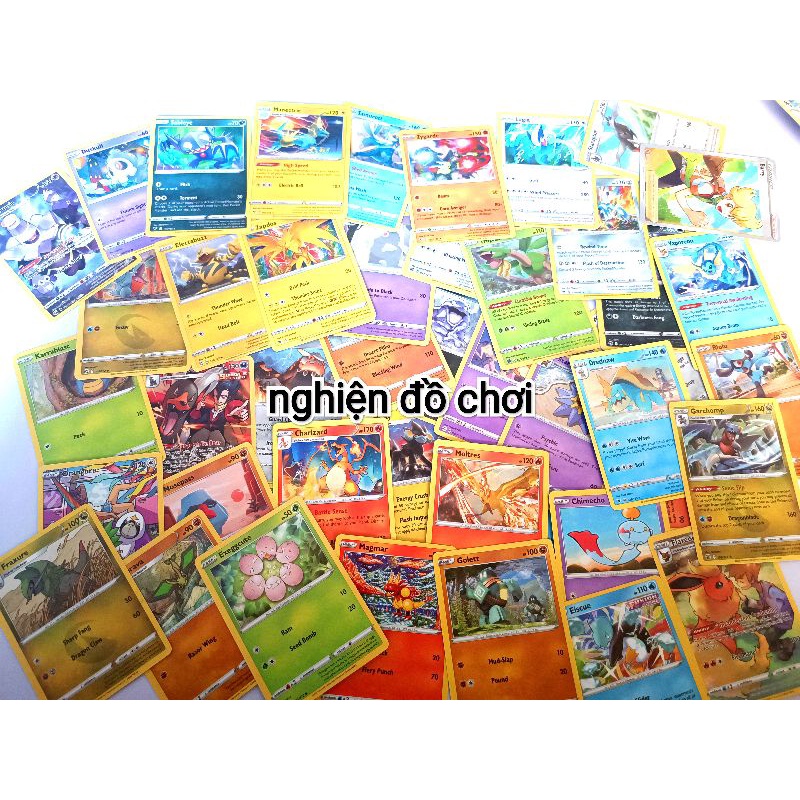 200 thẻ bài POKEMON XYGO. Không giao trùng.