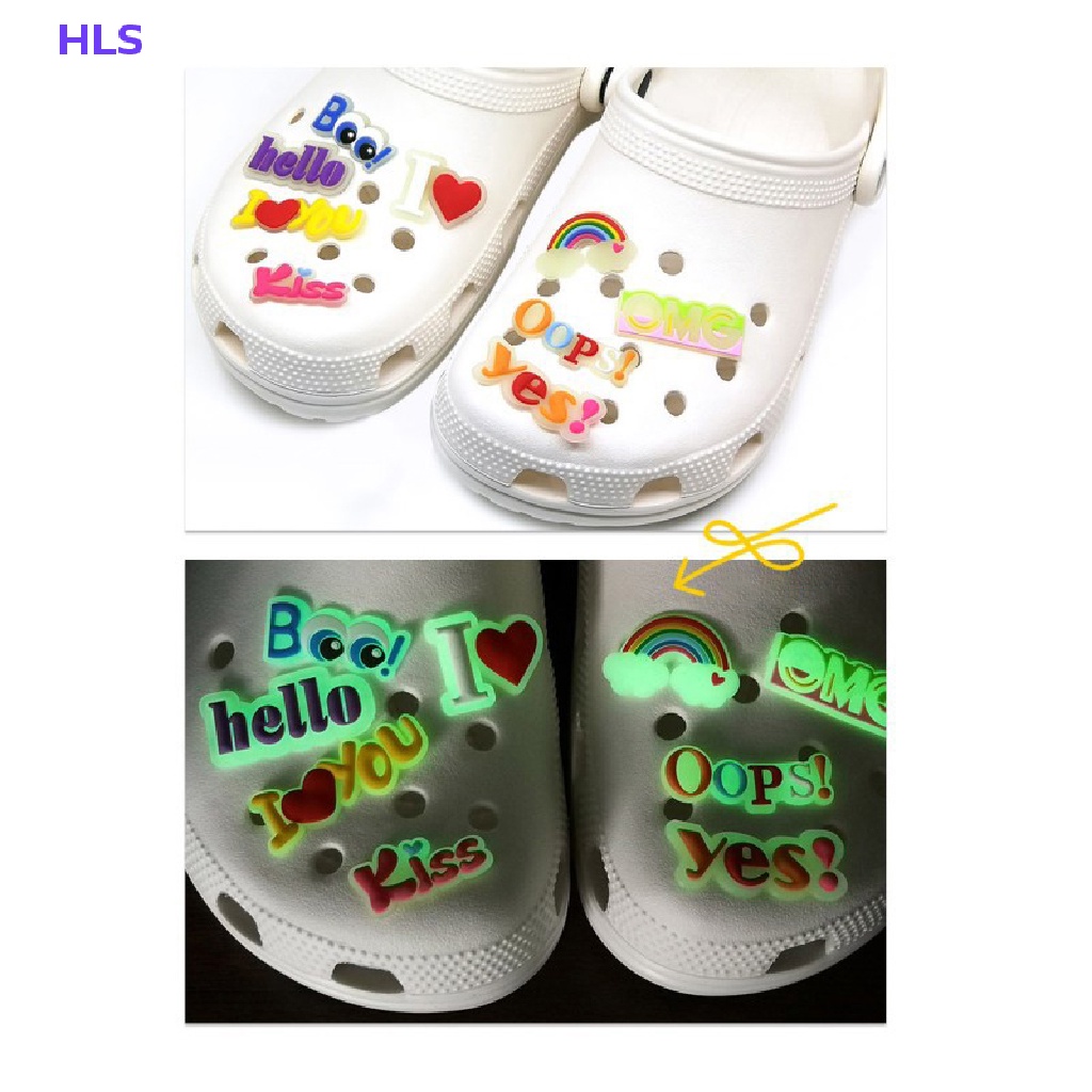 [HLS] Khóa Trang Trí Giày DIY Dạ Quang Dễ Thương