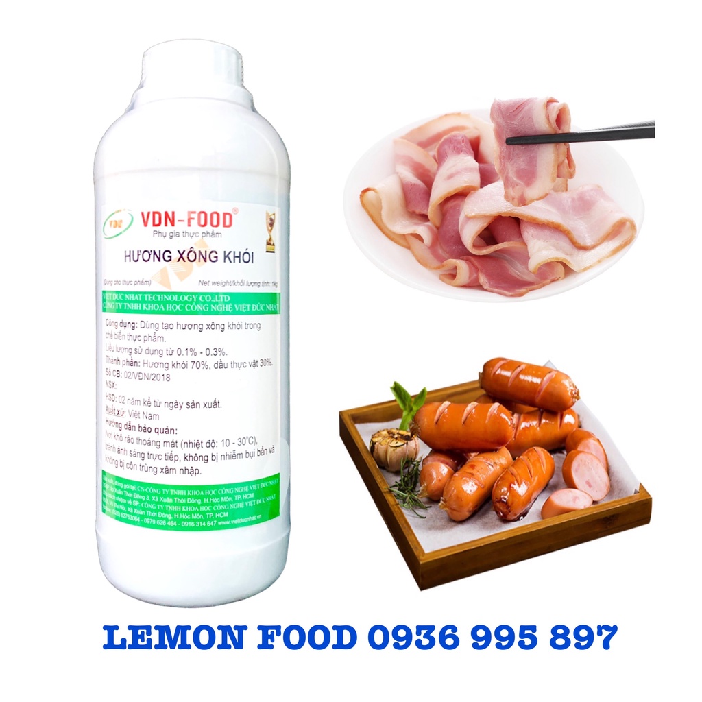 1Kg Hương xông khói VDN - Tạo mùi cho thịt xông khói, xúc xích, jambon, gà ủ xì dầu