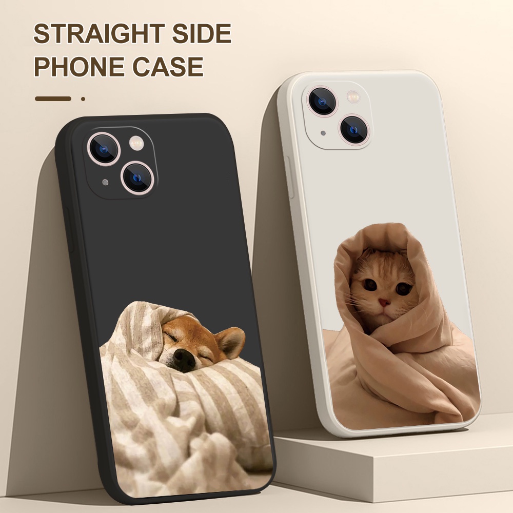 Ốp Điện Thoại Silicon Mềm Hình Mèo Hoạt Hình Cho iPhone 14 Pro Plus Max 13 12 11 mini Pro Max XS XR X 7 8 SE 6 6S mini Pro