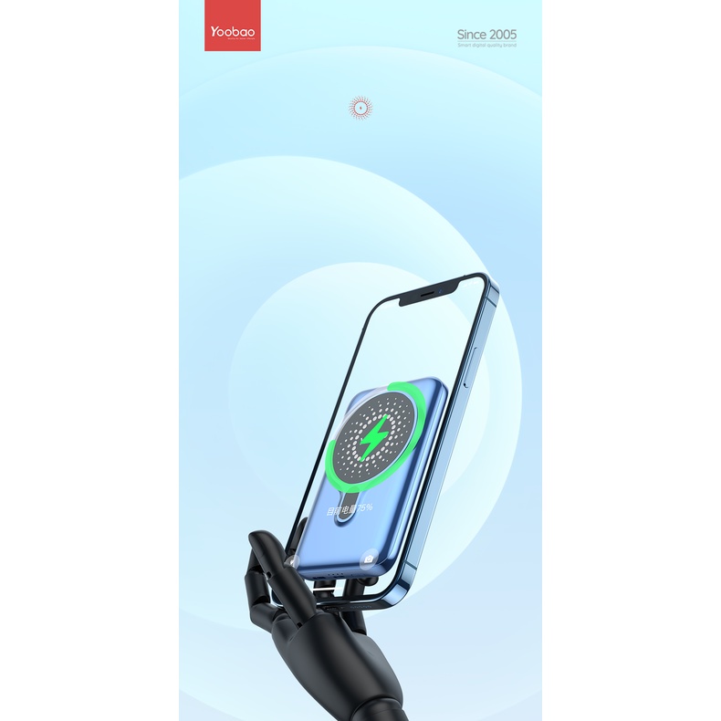 Pin dự phòng không dây đầu vào & đầu ra kép YOOBAO 15W