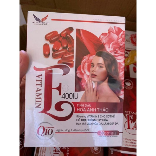 Vitamin E đỏ  - lọ 30 viên -free ship.