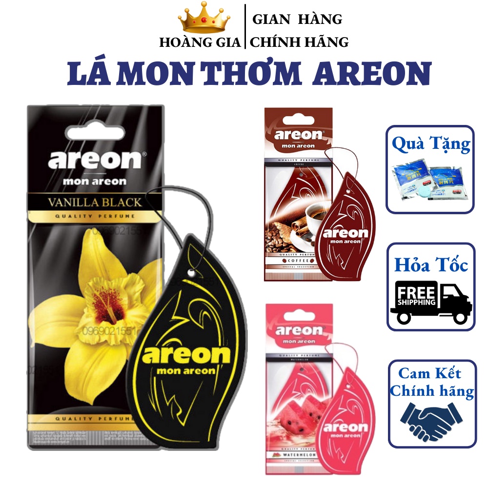 Lá Thông Thơm Areon Treo Xe Ô Tô - Lá Mon Treo Xe Khử Mùi Ô Tô Chính Hãng Nhập Khẩu Bulgari