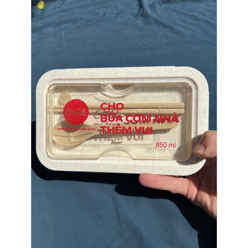 HỘP CƠM LÚA MẠCH 2 NGĂN HÀNG QUÀ TẶNG COCA