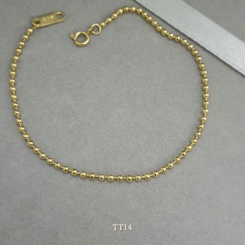 [KHÔNG ĐEN GỈ] Vòng tay Titan hạt bi phong cách unisex đơn giản basic Mely TT14