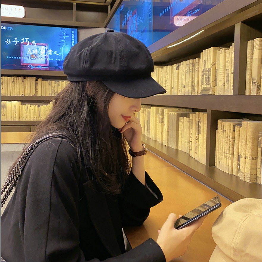 HMH® Mũ nồi beret chất liệu kaki hàng loại 1 form dáng đơn  giản thời trang Hàn mới ht0322