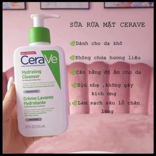 [Bill Pháp] Sữa rửa mặt CRV da khô bản Pháp