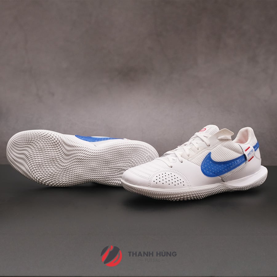 GIÀY ĐÁ BÓNG CHÍNH HÃNG NIKE STREET GATO - DC8466-146 - TRẮNG/XANH