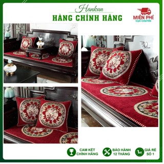  Bộ thảm trải ghế gấm nỉ hoàng gia  đệm ghế sofa lót ghế gỗ sang trọng kích thước M7 M8 2m 2m2 