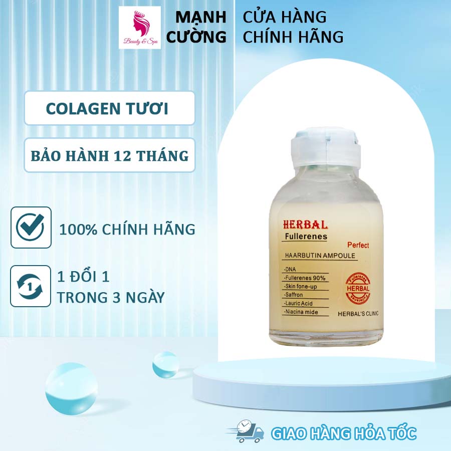 Tinh chất Collagen Tươi Căng Bóng HERBAL FULLERENES 30ML