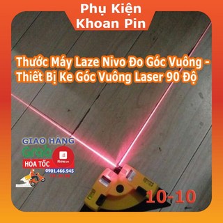 Thước Máy Laze Nivo Đo Góc Vuông - Thiết Bị Ke Góc Vuông Laser 90 Độ (P196)
