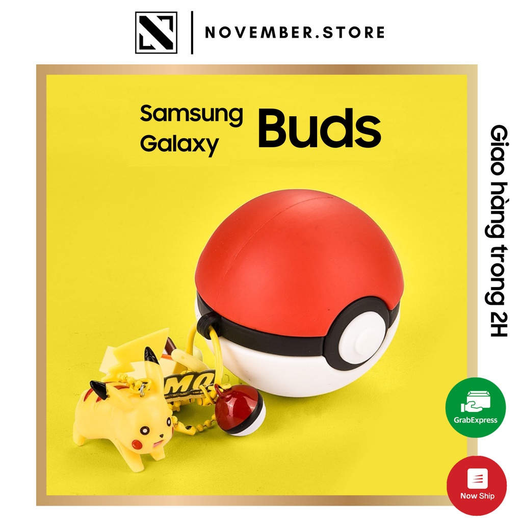 Ốp case cho Galaxy Buds2 Pro / Buds 2 / Buds Pro / Buds Live hình Poke